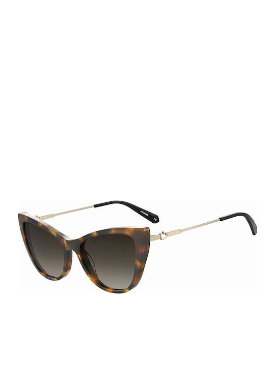 Moschino Women's Sunglasses with Brown Tartaruga Frame and Brown Gradient Lens MOL062/S 05L/HA