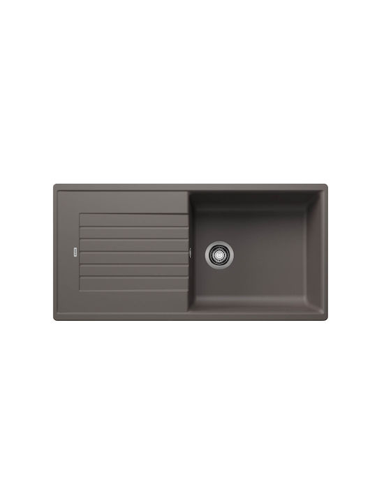 Blanco Zia XL 6 S 527400 Drop-In Spüle aus Verbundgranulat B100xT50cm Volcano Grey