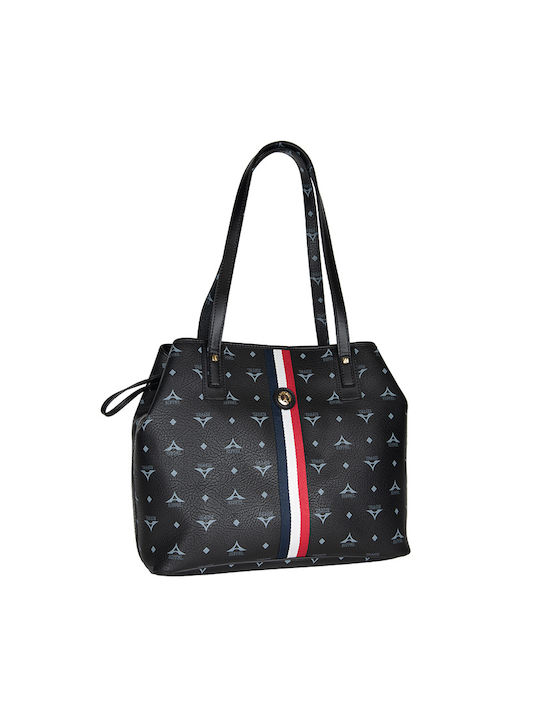 La tour Eiffel 36-171034-2ZD Women's Bag Shopper Shoulder Black 36-171034-2D