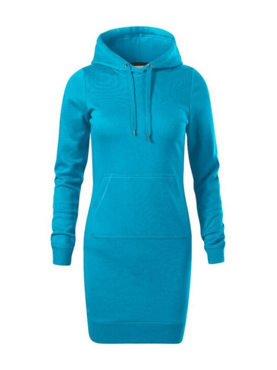 Malfini Mini Dress with Hood Blue