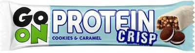 Go On Nutrition Protein Crisp Bars with 21% Protein & Flavor Cookies Caramel 24x50gr