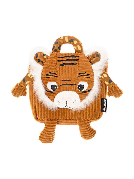 Les Deglingos Speculos the Tiger Παιδική Τσάντα Πλάτης Καφέ 25x25εκ.