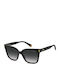 Polaroid Women's Sunglasses with Black Plastic Frame and Gray Gradient Polarized Lens PLD6192/S 807/WJ