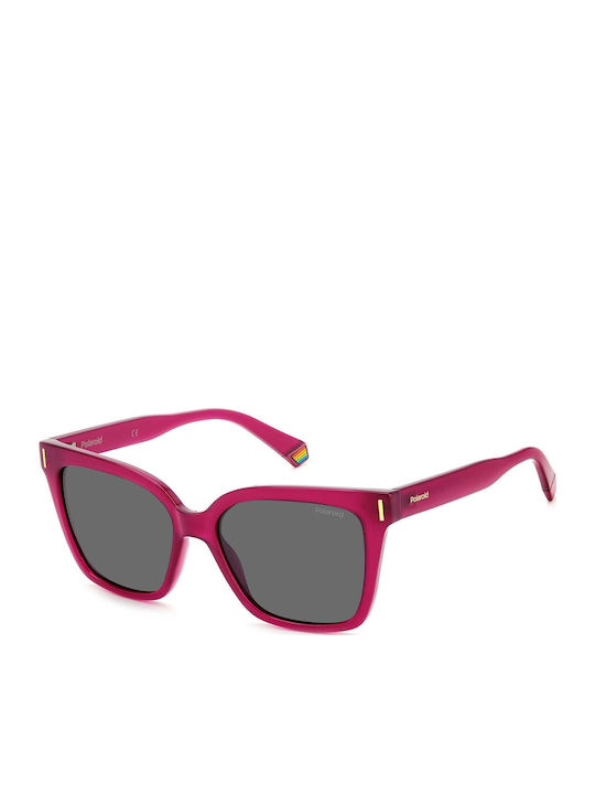 Polaroid Women's Sunglasses with Pink Plastic F...