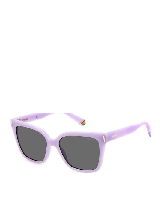 Polaroid Women's Sunglasses with Purple Plastic...