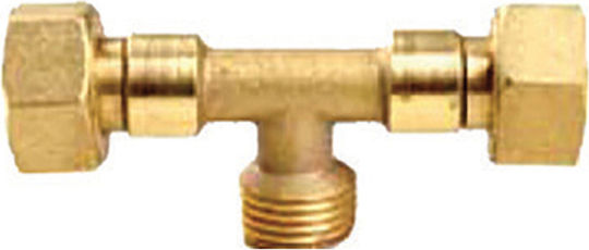 T-Piece Connector Gas Grill Spare Parts with 2 LPG Female Inputs and Lpg Male Output