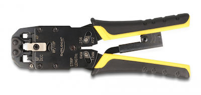 DeLock Ethernet Internet Cable Crimping Plier RJ12, RJ11, RJ45 with Cable Cutter (Length 200mm)