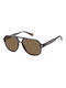 Polaroid Sunglasses with Gray Plastic Frame and Brown Polarized Lens PLD6193/S KB7/SP