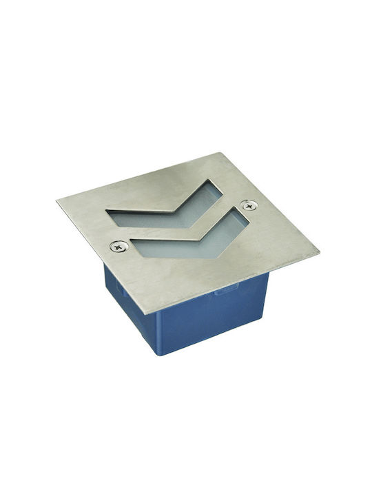Elmark Wall-Mounted Outdoor Ceiling Light LED IP65 1W with Natural White Light 70x70εκ.