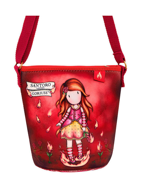 Santoro Fire In My Heart Kinder Rucksack Umhängetasche Rot 19cmx11cmx19.5cmcm