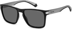 Polaroid Sunglasses Μαύρα with Acetate Frame & Black Lens