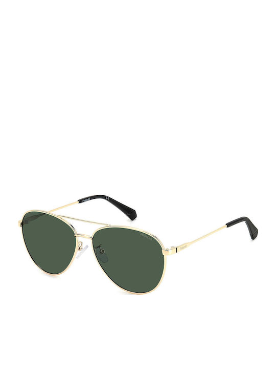 Polaroid Unisex Ochelari de soare cu Auriu Cadr...