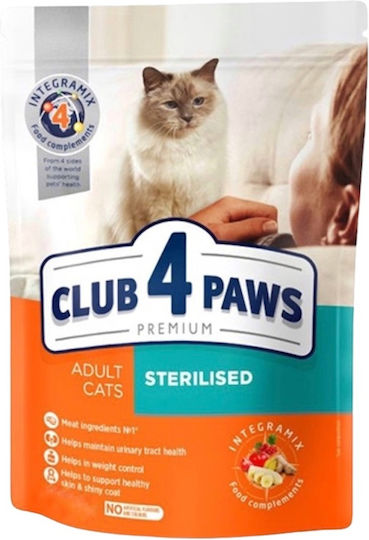 Club 4 Paws Premium Dry Food for Sterilized Cats with Chicken 2kg
