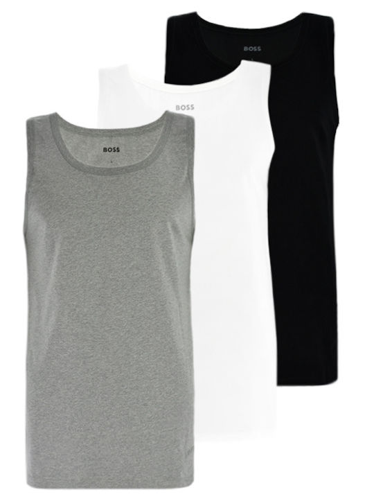 Boss Men's Undershirts Sleeveless White/Black/G...