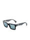 Etnia Barcelona Lluis Sunglasses with BK Plastic Frame and Blue Polarized Lens