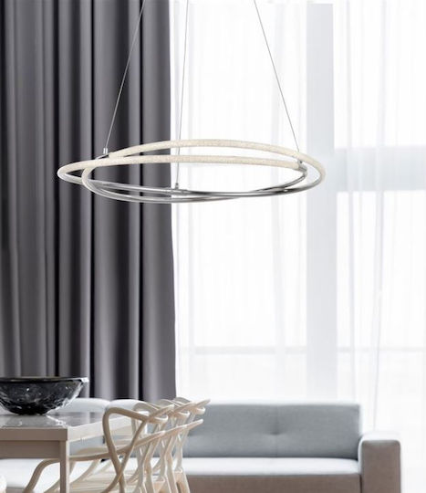 Nova Luce Висящо Осветително Тяло Бежов 69.5x69.5x120см.