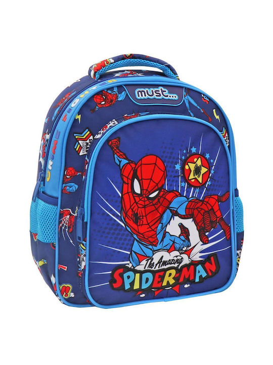 Must Amazing Spiderman School Bag Backpack Kindergarten in Blue color