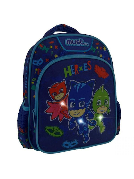 Must Pj Masks Heros Ghiozdan Școlar de Spate Grădinița în culoarea Albastru