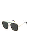 Polaroid Unisex Sunglasses with Gold Metal Frame and Gray Polarized Lens