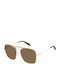 Polaroid Unisex Sunglasses with Gold Metal Frame and Brown Polarized Lens PLD6201/S/X YYH/SP