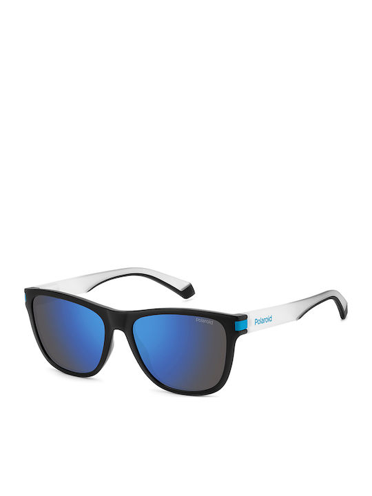 Polaroid Unisex Sunglasses with Black Horn-Rimm...
