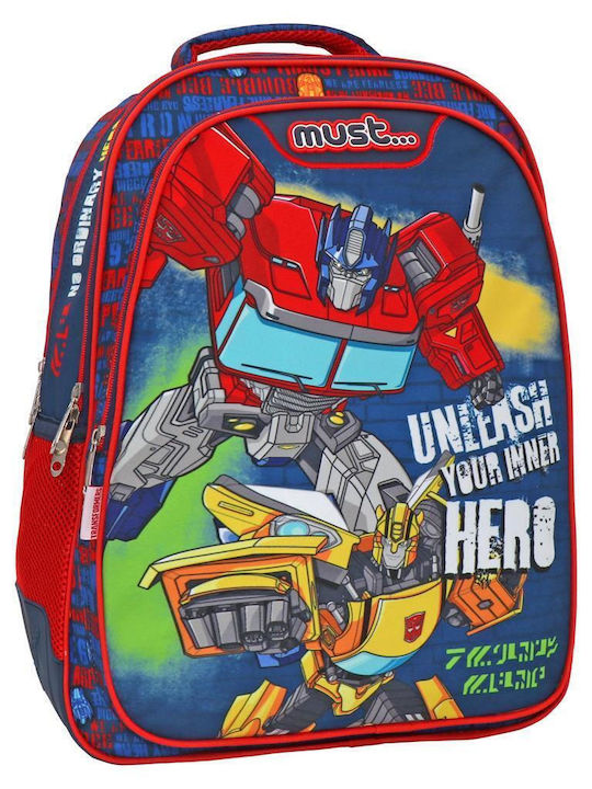 Must Transformers Unlease Your Ινner Hero Ghiozdan Școlar de Spate Scoala primara Multicolor