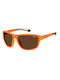 Polaroid Unisex Sonnenbrille mit Orange Kunststoff Gestell und Braun Polarisiert Linse PLD7049/S 2M5/47