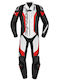 Spidi Laser Pro Men's Rider Leather Suit White/Black/Red