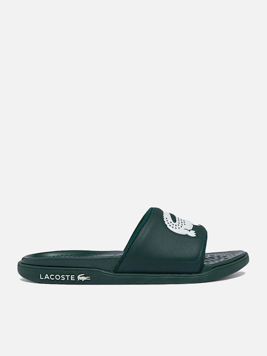 Lacoste Dualiste Herren Slides Dark Green