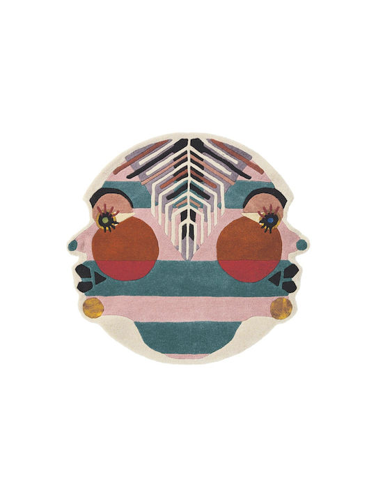 Ted Baker Zodiac Gemini Lucrat manual Covor Rotund Multicolor