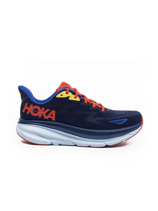 Hoka Clifton 9 Wide Αθλητικά Παπούτσια Running Μπλε