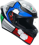 AGV K1 S Bang Matt Italy/Blue Motorradhelm Volles Gesicht ECE 22.06 1500gr