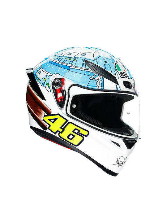 AGV K1 S Full Face Helmet ECE 22.06 1500gr Rossi Winter Test 2017