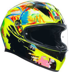 AGV K3 Full Face Helmet with Pinlock and Sun Visor ECE 22.06 1500gr Rossi Winter Test 2019 2118381001-003