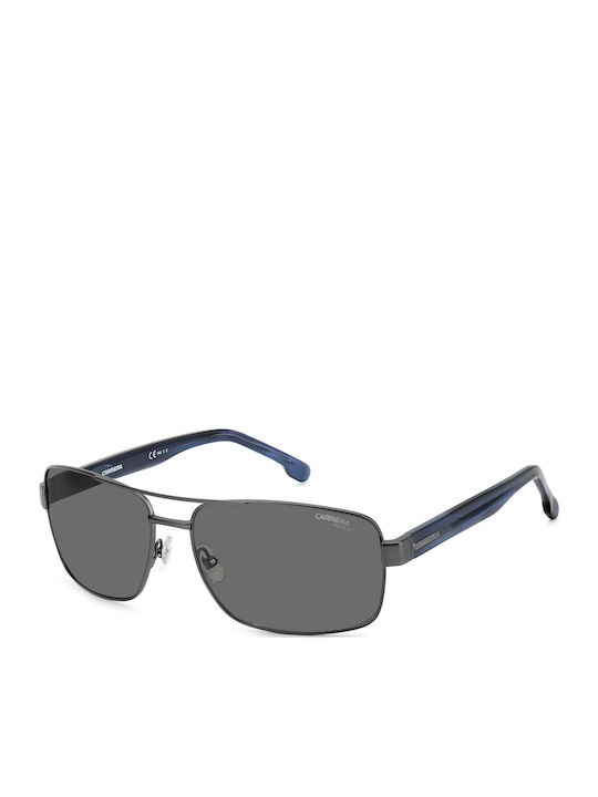 Carrera Herren Sonnenbrille mit Schwarzem Metallrahmen und Grauen Polarisiert Gläsern 8063/S 003/Q3