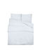 vidaXL Duvet Cover Set Cotton Queen with 2 Pillowcases 220x225 White