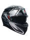 AGV K3 MPLK Full Face Helmet with Pinlock ECE 22.06 1500gr Compound Matt Black/Grey 2118381001-008