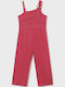 Kinder Overall Leinen Fuchsie