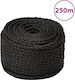 vidaXL Rope with Diameter 16mm and Length 250m Black Working Rope 16mm 250m from Polypropylene