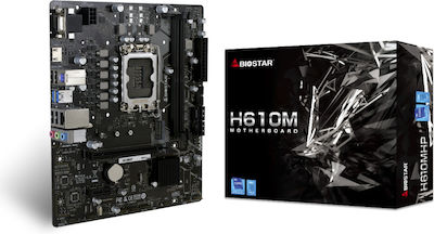 Biostar H610MHP Ver. 6.1 Motherboard Micro ATX με Intel 1700 Socket