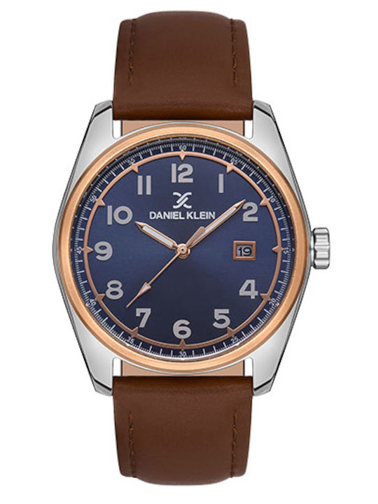 Daniel Klein Ανδρικό Ρολόι 42mm Μπαταρίας με Κα...