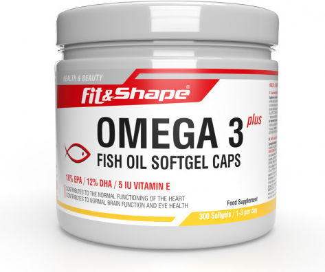 Fit & Shape Omega 3 Plus Fish Oil Ιχθυέλαιο 300 μαλακές κάψουλες