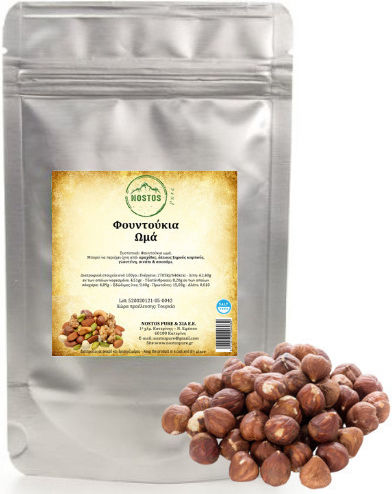 Nostos Pure Hazelnuts Raw 500gr