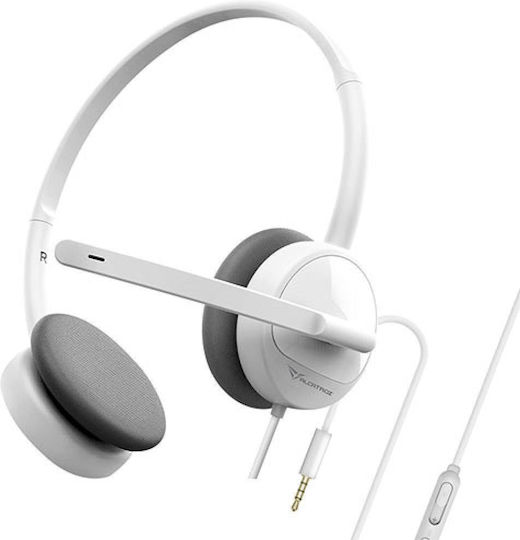 Alcatroz XP1 On Ear Multimedia Headphone with Microphone 3.5mm Jack White