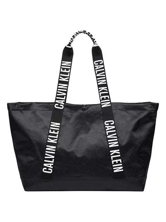 Calvin Klein Υφασμάτινη Τσάντα Θαλάσσης Μαύρη