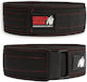 Gorilla Wear Weightlifting Belt Black/Red Stitched 4"