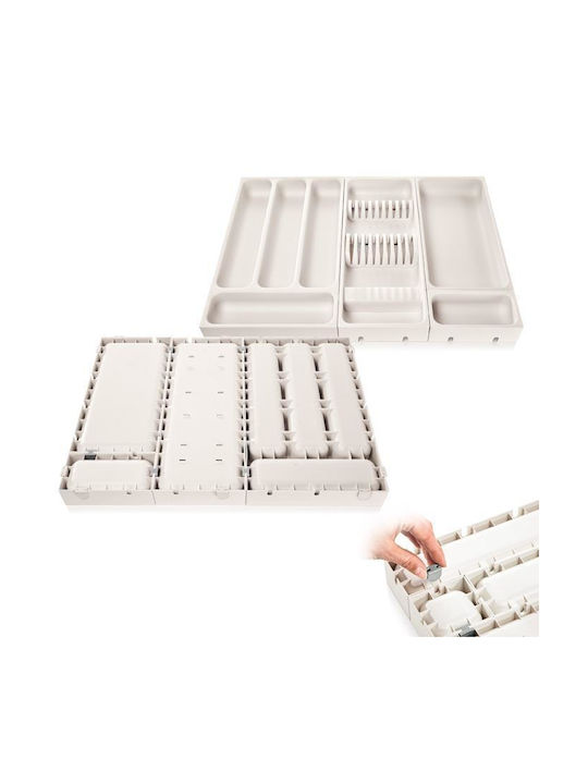 Tescoma Flexispace Drawer Dividers Plastic in Beige Colour 7.4x37cm