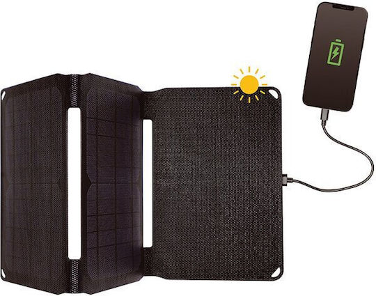4Smarts Panel Voltsolar Dual Connector Îndoit Încărcător solar Dispozitive portabile 20W cu conexiune USB (456216)