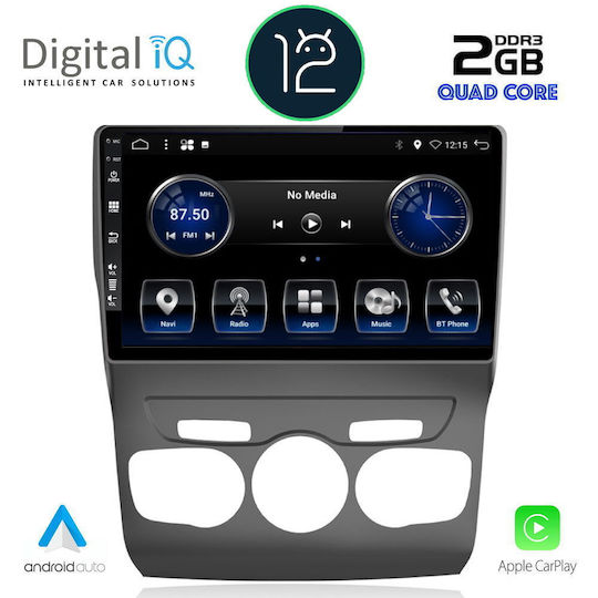 Digital IQ Ηχοσύστημα Αυτοκινήτου για Citroen C4 / DS4 DS4 2011-2018 (Bluetooth/USB/AUX/WiFi/GPS/Apple-Carplay/Android-Auto/CD) με Οθόνη Αφής 10"