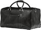 dbramante1928 Aalborg Weekender Σακ Βουαγιάζ Μαύρο από Δέρμα Μ52xΠ28xΥ29εκ.